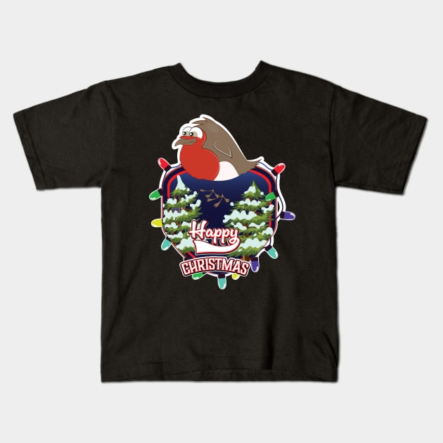 Happy Christmas logo Kids T-Shirt by nickemporium1
